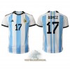 Officiële Voetbalshirt Argentinië Alejandro Gomez 17 Thuis WK 2022 - Heren